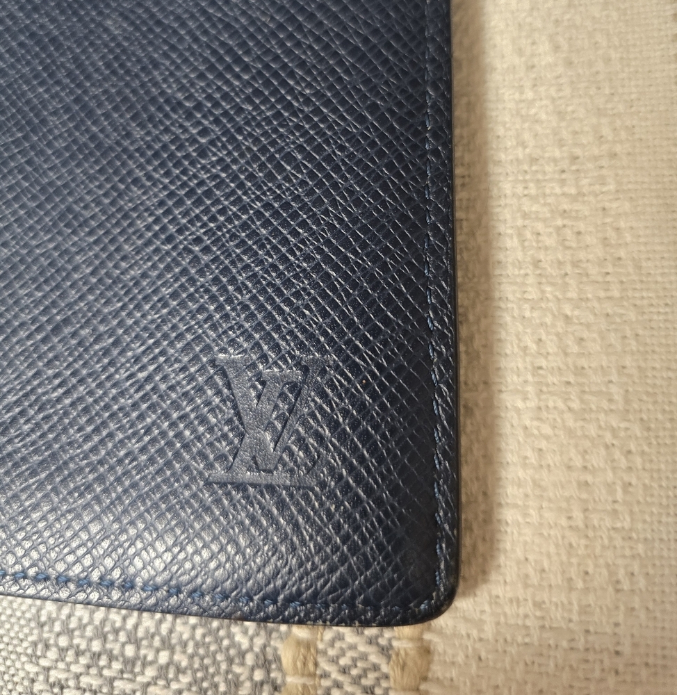 Louis Vuitton Brazza Wallet In Navy (Mens) - Picture 12 of 13